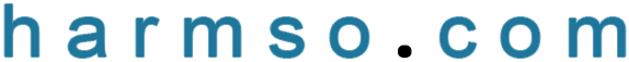 Schriftzug harmso.com diehnt auch als Logo